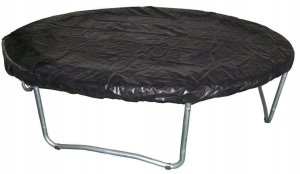 Pokrowiec Plandeka Ochronna na Trampolinę Czarna Solidna KUBISPORT 305 cm 1