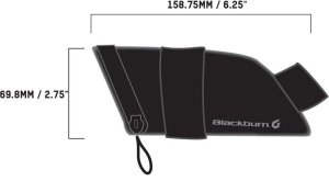 Torba pod siodło BLACKBURN GRID SMALL SEAT BAG black, wodoodporna, odblaskowa, 0,4L (NEW 2025) 7
