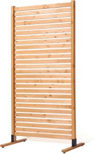 Drewniany Parawan 91x187 cm Naturalne Wykończenie do Ogrodu 1