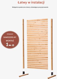 Vevor Drewniany Parawan 91x187 cm do Ogrodu 5