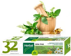 32 Pearls Herbal Pasta Do Zębów Siedem Ziół 100g 2