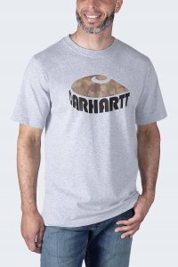 Koszulka Carhartt Heavyweight Camo C Heather Gray 1