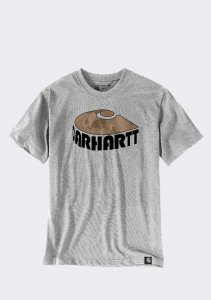 Carhartt Koszulka Heavyweight Camo C Heather Gray 3