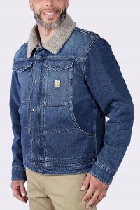 Kurtka męska Carhartt Kurtka Jeansowa Carhartt Denim Sherpa Beech 11