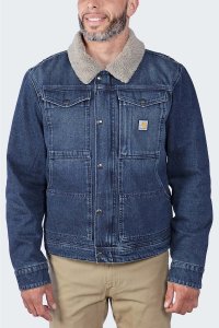 Kurtka męska Carhartt Kurtka Jeansowa Carhartt Denim Sherpa Beech 3