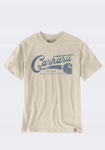 Carhartt Koszulka Light Script Graphic Oat Milk 2