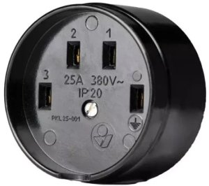 SOCKET RS 380V 25A LIREGUS 1
