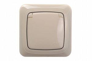 TV SOCKET F TYPE ITVL-1-01 A/B CREAM 1