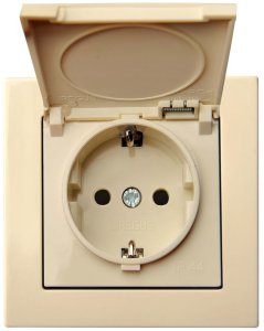 SOCKET SINGLE BEIGE LIREGUS 1