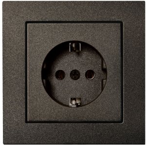 PROTECTED SCH.SOCKET WITH PLUG-IN TERM. 1