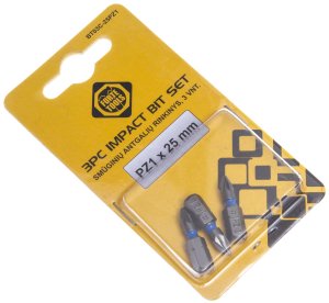 IMPACT SCREWDRIVER BIT PZ1X25MM 3PCS 3