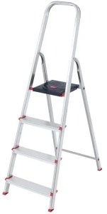 HOUSEHOLD LADDER 4-STEPS ALUM 1