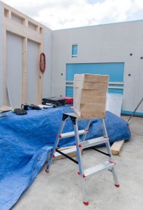 FOLDING STEP LADDER 3-STEPS ALUM 7