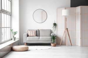 BRITTA MIRROR 80CM ROUND BLACK 2