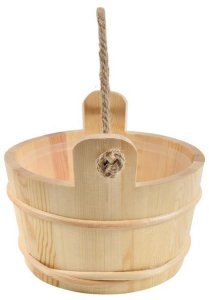 SAUNA BUCKET WITH LADLE (5 L) 2