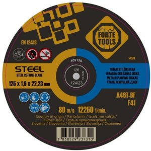 CUTTING DISC FORTE TOOLS 125X1.6X22METAL 1