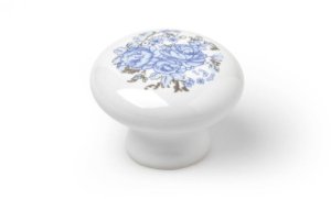 FURNITURE KNOB D35 7-821.35.08 BLUE FLO 1