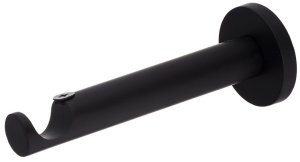 CURTAIN ROD BRACKET SINGLE D19 M.BLACK 1