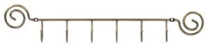 HANGER 6 HOOKS480X40.3X90.5ANTIQUE BRASS 1