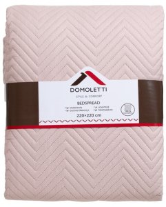 BEDSPREAD MICRO 220X220 CM HERRING PINK 1