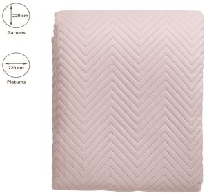 BEDSPREAD MICRO 220X220 CM HERRING PINK 2