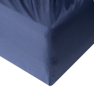 FITTED SHEET SATEEN 90X200+25 NAVY 2