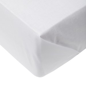 FLAT SHEET COTTON 220X240CM WHITE 1