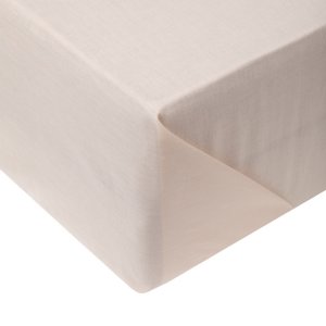 FLAT SHEET COTTON 180X220CM BEIGE 2