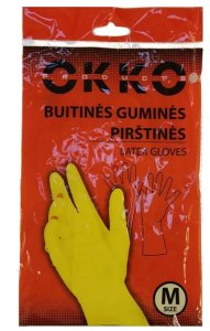 HOUSEHOLD RUBBER GLOVES OKKO M 2