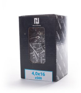 ALUMINUM RIVETS 4.0X16MM 500PCS 1