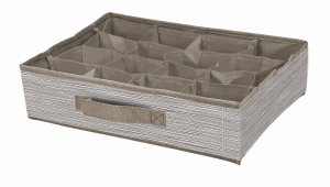 BOXSTORAGE 9 GRID 30X30X10CM BEIGE TEXT 2