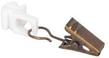 Domoletti PLAST. SLIDER WITH GOLD METAL CLIP. 30PC 2
