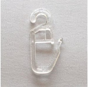 HOOKS FOR RINGS PLASTIC CLEAR D16 (30) 1
