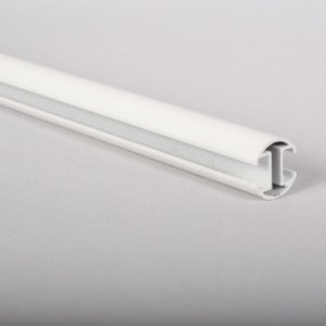 CURTAIN ROD PROFILE ASPEN WH 2.4M D19 1