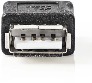 USB 2.0 ADAPTER AFEMALE-AFEMALE BLACK 2
