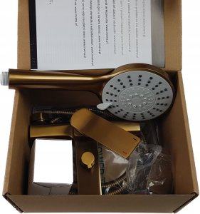 Bateria wannowa Invena MIXER BATH NERI WITH SHOWER SET COPPER 3