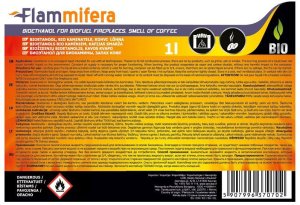 BIOETHANOL FOR BIOFIREPLACES COFFEE 1L 1