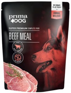 PRIMADOG BEEF MEAL 260 G. POUCH 1