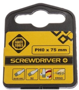 Forte CROSS SCREWDRIVER PH0 X 75 MM 3