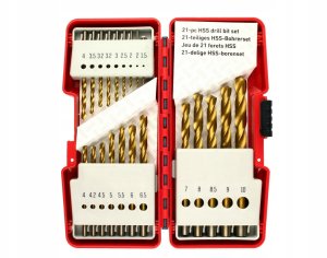 21PCS TITANIUM COATED HSS DRILL BIT SET 3