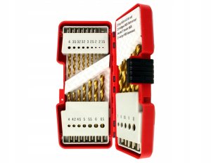 21PCS TITANIUM COATED HSS DRILL BIT SET 6