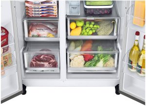 Lodówka LG REFRIGERATOR SBS GSXV91PZAE 6