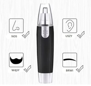 Trymer do nosa, uszu, brwi, zarostu Micro Shave z obrotową głowicą 360 3