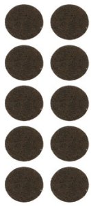 FELT PADS D20 BROWN 10PCS 1