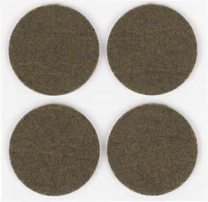 FELT PADS D35 BROWN 4PCS 1