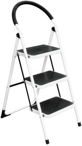 3 STEP STEEL LADDER BL-C103 WHITE 1