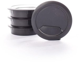 FURNITURE WIRE SLOT D60 BLAC DF-8160 4PC 1
