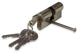 CYLINDER LOCK 95MM 45X50 CHROME 5 KEYS 2
