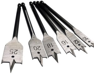 FLAT WOOD DRILL SET TIN 6PCS 10-25MM 2