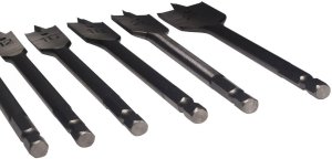 FLAT WOOD DRILL SET TIN 6PCS 10-25MM 4